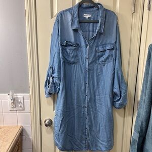 Ava & Viv Light Blue Denim Dress